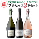 【1,920円/1本 送料無料】プロセッコ3本セット 13弾イタリア 辛口 スパークリング プロセッコ スプマンテ ブリュット セット ワインセット 浜運A 成人式 成人祝い お中元 御中元