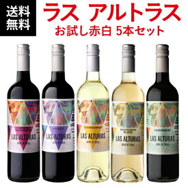 1本当たり798円(税込) 送料無料ラス アルトラスお試し赤白5本セットチリ 赤ワイン 白ワイン ワインセット ヴィーニャ カーサ ソリス 浜運 手土産 お祝い ギフト ワイン