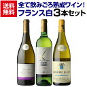 【誰でもP5倍 12/4 20時～/5中】全て熟成ワイン！1本あたり3,594円(税込) 送料無料飲みごろフランス白3本セット 3弾 750ml 3本入 飲み比べ 白 ワインセット 浜運A 送料無料 手土産 お祝い ギフト お歳暮 御歳暮
