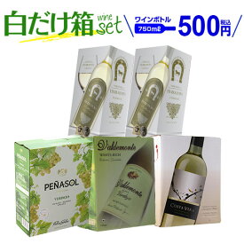 ボトル換算500円 送料無料 《箱ワイン》 4種5箱の白箱ワインセット 26弾 白ワイン セット 白 箱ワイン BOX BIB 長S 白ワインセット 送料無料 手土産 お祝い ギフト ワイン