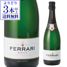 【よりどり3本以上送料無料】フェッラーリ (フェラーリ) ブリュット NV 正規 750ml スパークリングワイン スプマンテ イタリア シャンパン(シャンパーニュ)製法 ferrari 母の日 手土産 お祝い ワイン ギフト 辛口 浜運【ポイント対象外】