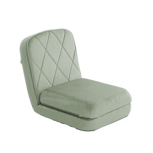 ソファベッド ソファ カウチソファ 3way ダイヤモンドキルト ベロア 一人暮らし ワンルーム くすみカラー 大人かわいい リクライニング スリム 一人掛け