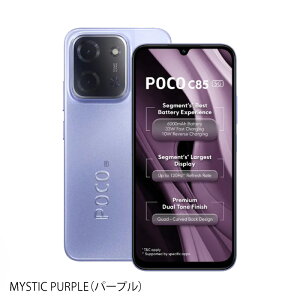Xiaomi POCO C85 5G �s�C���h�Łt�y �V�i �������� SIM�t���[�X�}�z �z