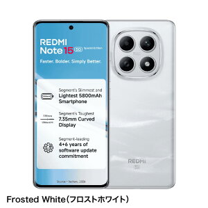 Xiaomi Redmi Note 15 5G ( Special Edition ) �s�C���h�Łt �y �V�i �������� SIM�t���[�X�}�z �z