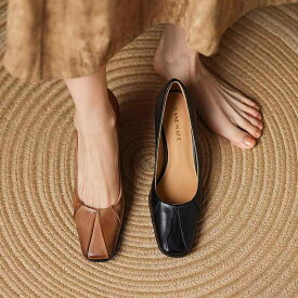 レディース パンプス 本革 羊革 シープスキン スクエアトゥ ピンヒール 柔らかい クッション性 痛くない 疲れにくい 高見え 上品 きれいめ オフィス 通勤 仕事 冠婚葬祭 卒業式 入学式 オールシーズン