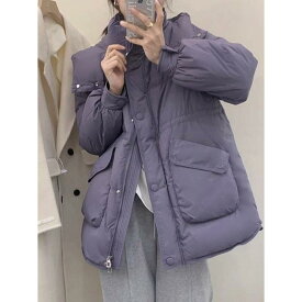 レディース 秋冬 中長丈 ウエストイン 厚手 フード付き 小柄対応 白鴨ダウン ダウンジャケット コート 防寒 軽量 吸湿速乾