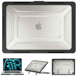 MacBook Air 15�C���` A2941 �Ή� �ی�P�[�X �m�[�g�p�\�R�� �J�o�[ �ϏՌ� �y�� ���^ �X�^�C���b�V�� �f�U�C�� �n���h�� �t�� �L�[�{�[�h �ی� �X���[�u �o�b�O �C���i�[ �P�[�X