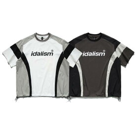 Tシャツ メンズ 春夏 軽量 アウトドア 吸湿速乾 短袖 切り替え トップス 体操着 スポーツウェア ストリートファッション 涼しい 快適 通気性 速乾素材 ピンカラー デザイン ハイネック ラウンドネック 半袖 ユニセックス 男女兼用 日常使い ジムウ