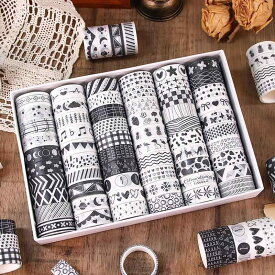 マスキングテープ 和紙 学生手帳 DIY 装飾 貼画 素材 セット 60巻 デコシール ステッカー 手作り クラフト 文房具 かわいい パターン デザイン コレクション