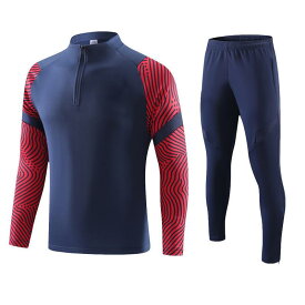 ジュニア サッカー 練習服 長袖 セット 秋冬 チーム ユニフォーム 試合 出場 服 サイクリング スポーツ ウェア トレーニング キッズ 青少年 運動 上衣