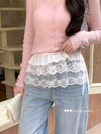 スカート レディース ミニスカート ショート丈 レース フリル エプロン ハーフ セクシー 高級感 かわいい 春夏 カジュアル 軽量 吸湿速乾 コーデ 簡単 通勤