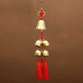 風鈴 掛飾 室内装飾 風鈴掛 玄関風鈴 銅製鈴 古風風鈴 鈴飾り インテリア雑貨 吊り下げ飾り 伝統音色 ホームデコレーション ドア飾り 風鈴クラフト 入り口飾り