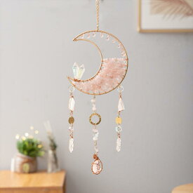 吊り飾り キッズ 天然石 太陽キャッチャー ドリームキャッチャー 虹 風鈴 室内 バルコニー 空中 陽台 子供部屋 幼稚園 飾り ハンギング