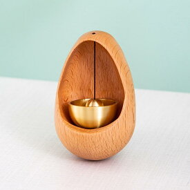 風鈴 実木 シンプル 手作り 吸着式 銅鈴 玄関 飾り 冷蔵庫 マグネット インテリア 雑貨 クリエイティブ