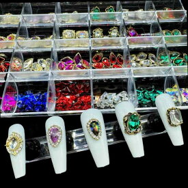 レディース ネイルパーツ ネイルチップ 変形パーツ 合金 メタルパーツ デコレーション セルフネイル DIY ハンドメイド パーツセット 詰め合わせ マルチカラー 高見え 繊細 大人可愛い トレンド 華やか ニュアンスネイル