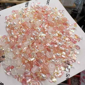 ハンドメイド ビーズ アクセサリーパーツ DIY 素材 手芸 材料 ネイルアート ネックレス ブレスレット スマホストラップ レジン デコレーション 封入 バラビーズ 大人可愛い カジュアル 手作り オリジナル