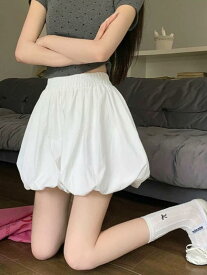 レディース スカート ロング丈 Aライン チューリップスカート ホワイト ハイウエスト 細見え インナーパンツ付き 透け防止 薄手 体型カバー 上品 きれいめ フェミニン 春夏