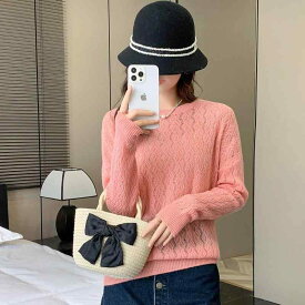 レディース ニット セーター カシミヤ100% ショート丈 上品 高見え きれいめ カジュアル 着回し トップス プルオーバー インナー 秋冬 大人可愛い シンプル