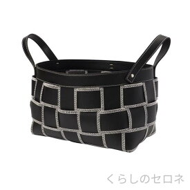 収納バスケット ランドリーバスケット レザー 手編み モダン 高級感 脱衣かご リビング インテリア 小物入れ おしゃれ スタイリッシュ 整理整頓 高見え 雑貨 家庭用 デザイン シンプル 装飾