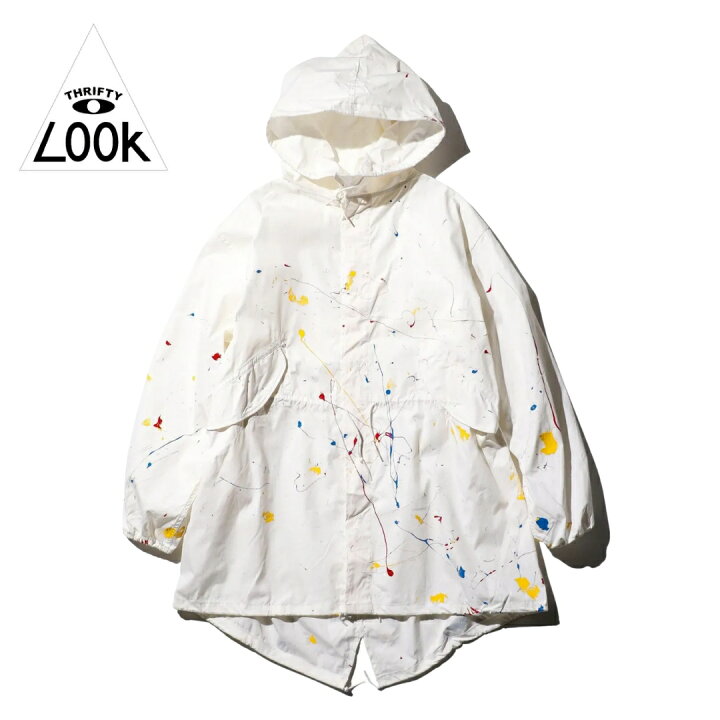 楽天市場】【THRIFTY LOOK / スリフティールック】PAINT SNOW PARKA 米 
