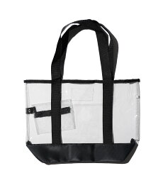 【THRIFTY LOOK / スリフティールック】CLEAR VINYL TOTE BAG クリア ビニールバック PVC素材 トートバッグ イベント レジャー A4サイズ収納可 大容量 撥水 軽量