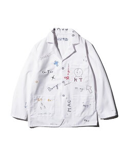 �yTHRIFTY LOOK / �X���t�e�B�[���b�N�zMEMORIAL WHITE COUNTER COAT EMBROIDERY REDKAP �J�E���^�[�R�[�g �������A�� �W���P�b�g �z���C�g ���B���e�[�W �菑�� �v�����g ��h�J