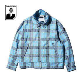 【SALE 定価\57,200→10%OFF】【PHINGERIN / フィンガリン】DOUBLE ZIP RIPSTOP JACKET ORIGINAL PLAID ダブルジップ リップストップジャケット ブルゾン ベスト ショートコート アウター メンズ レディース チェック