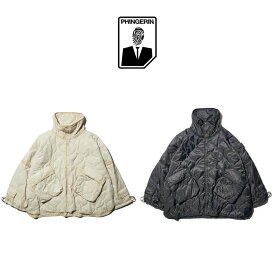 【PHINGERIN / フィンガリン】FUTON QUILT COAT ライトフトンコート ライナーキルト アウター メンズ レディース ベージュ ブラック