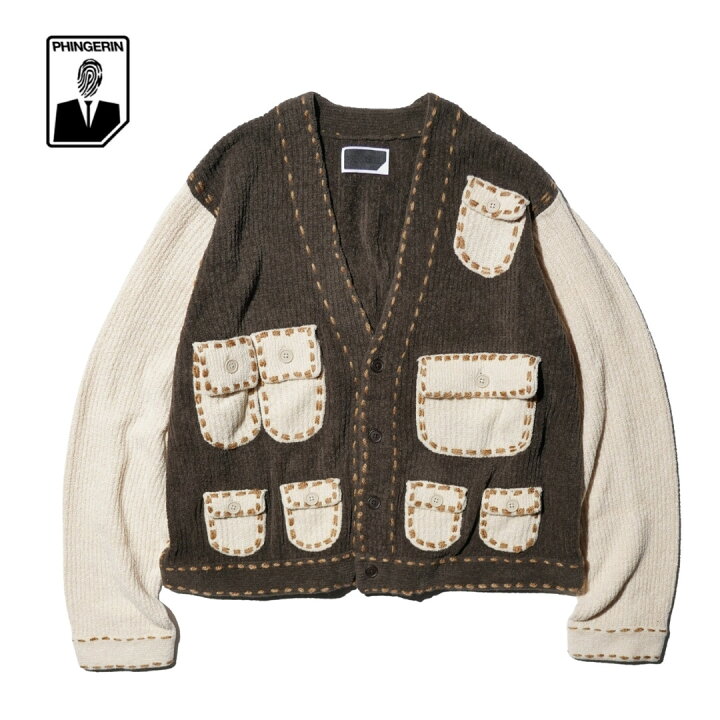 楽天市場】【PHINGERIN / フィンガリン】PG1 POCKET CARDIGAN ニット 
