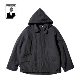 【PHINGERIN / フィンガリン】CRUSHED NYLON FULL PACK JACKET BLACK (PD-261-JK-011) ナイロン ブルゾン ユニセックス シークレットユーティリティブルゾン