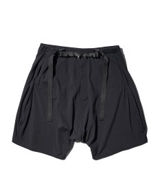 【ACRONYM / アクロニウム】 NYLON STRETCH WEB BELT SHORT PANT [ULTRAWIDE FIT] (SP62-M) ストレッチナイロン ウルトラワイドフィット ショートパンツ ブラック