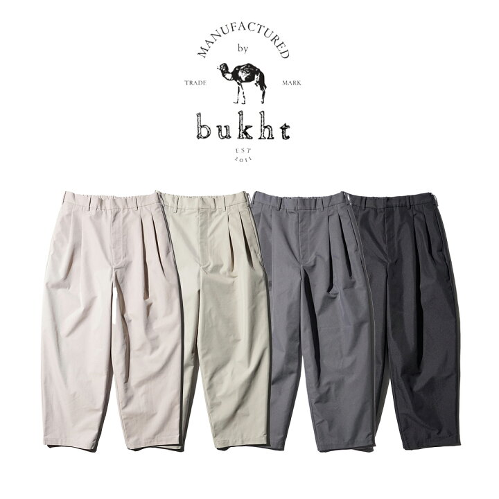 楽天市場】【bukht / ブフト】2TUCK WIDE TAPERED TROUSERS ワイド 
