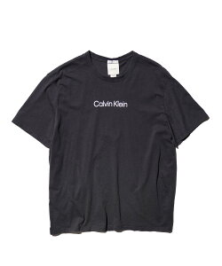 �yCalvin Klein / �J���o���N���C���zPRINTED LOGO TEE OZONE WASHED ���S �v�����g ���[�Y�h���H ���� T�V���c