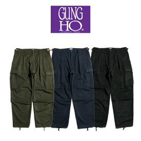 【WEB限定】【GUNG HO / ガンホー】 BELLOW FATIGUE PANTS ウール ワンタック カーゴパンツ