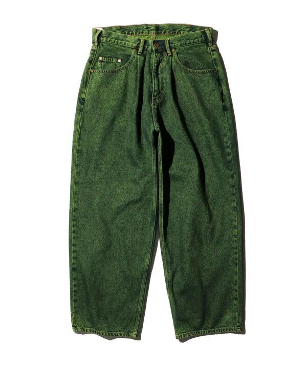 楽天市場】【GUNG HO / ガンホー】DENIM BAGGY PANTS OVER DYE 