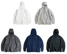 NIKE / CLUB FLEECE PULL OVER HOODIE ナイキ プルオーバー フーディー パーカー スウォッシュ 無地 裏起毛 シンプル スポーツ ストリート ホワイト グレー チャコール ネイビー ブラック M L XL XXL XXXL