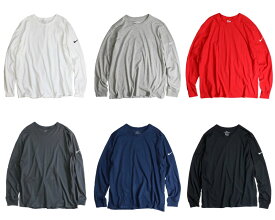 【再入荷・海外企画】NIKE / CORE COTTON L/S TEE ナイキ ロングスリーブ Tシャツ スウォッシュ 無地 ライトオンス シンプル スポーツ ストリート ホワイト ブラック グレー ネイビー レッド チャコールグレー M L XL XXL