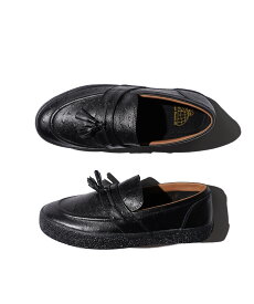 【Last Resort AB/ ラストリゾートエービー】VM005 LOAFER Ostrich Black レザー 本革 シューズ 靴 スニーカー ローファー タッセル メンズ レディース スケートボード
