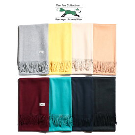 【PENNEY'S / ペニーズ】 THE FOX CASHMERE STOLE SOLID フォックス カシミア 無地 大判マフラー