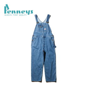 【PENNEY'S / ペニーズ】10oz DENIM 50S OVERALL STONE WASH ストーンウォッシュデニム オーバーオール オーガニックコットン ユニセックス