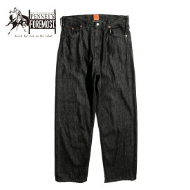 【PENNEY'S FOREMOST / ペニーズ フォアモスト】 5POCKET PANT ONEWASH MADE IN USA ブラックデニム ワンウォッシュ 5ポケット ジーンズ アメリカ製