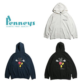 【PENNEY'S / ペニーズ】MICKEY JUMPING ZIP HOODIE ディズニー　公式　ミッキー　フーディー