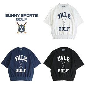 【SUNNY SPORTS GOLF / サニースポーツ ゴルフ】YALE GOLF 80S SS SWEAT イェール大学 オフィシャルライセンス ビッグシルエット 半袖クルーネックスウェット