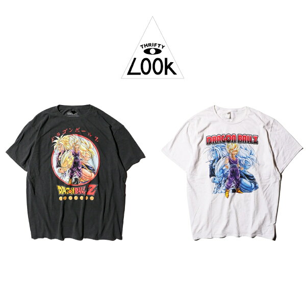 【THRIFTY LOOK / スリフティールック】THRIFTY ANIME TEE "DRAGON BALL" 『ドラゴンボール』孫悟空 孫悟飯 ベジータ トランクス プリント オフィシャル ライセンシー Tシャツ ユーズド加工 ヴィンテージ加工