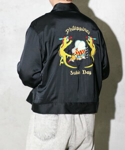 �yTHRIFTY LOOK / �X���t�e�B�[���b�N�zSEABEES JACKET COTTON / SATIN �V�[�r�[�Y�H�� SEA BEES �h�J �R�b�g�� �T�e�� �X�[�x�j�A�W���P�b�g