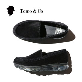 【Tomo & Co × BLOHM / トモアンドシーオー × ブローム 】AIR HOMIE RAT SHOES (TM-BLOHM-0001) ブラック レザー コーデュロイ スリッポン シューズ ユニセックス