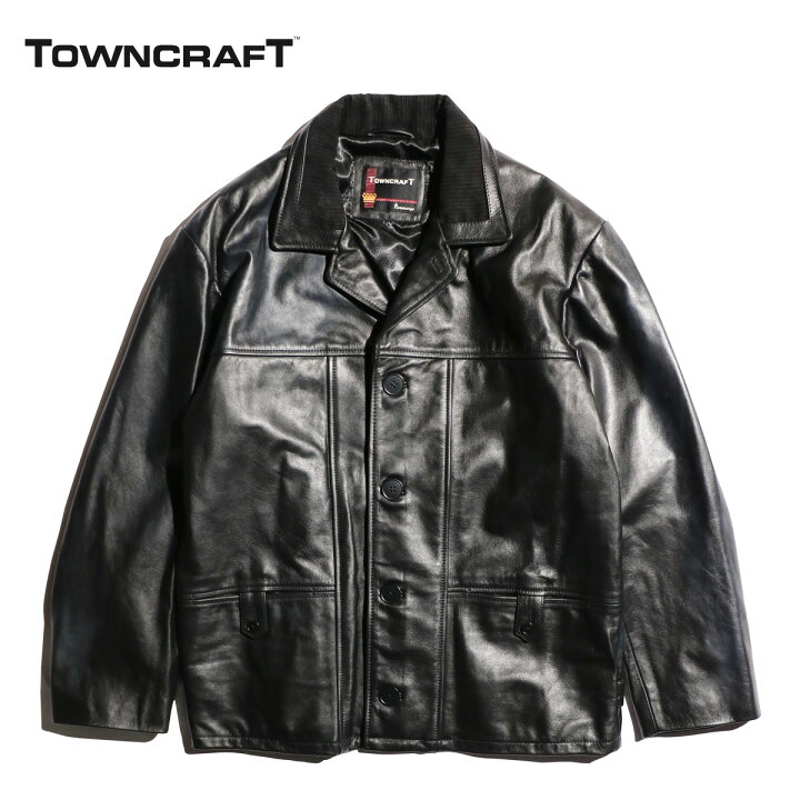 楽天市場】【TOWNCRAFT / タウンクラフト】 LEATHER CAR COAT レザー 