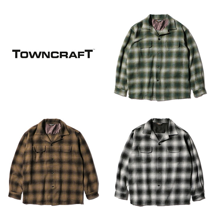 楽天市場】【TOWNCRAFT / タウンクラフト】WOOL CHECK LOOP COLLAR 