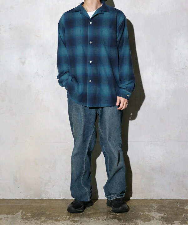楽天市場】【TOWNCRAFT / タウンクラフト】60S LOOP COLLAR NEL OMBRE 