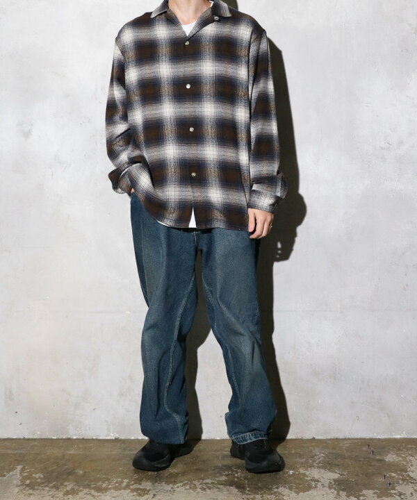 楽天市場】【TOWNCRAFT / タウンクラフト】60S LOOP COLLAR NEL OMBRE 